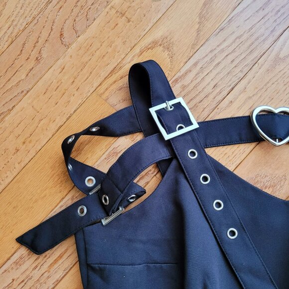 Dear My Love Buckle Belt Pleated Jumper Skirt Jirai Kei Medium Kawaii - Picture 5 of 16